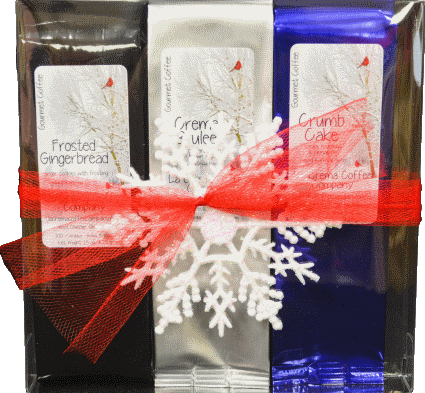 Winter Cardinal Trio of 1.5oz Coffee in Gift Box