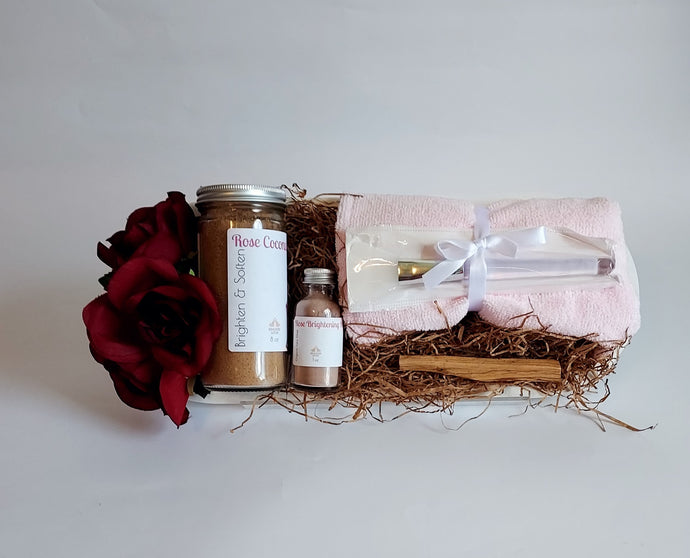 Bright and Soft Rose and Coconut Spa Mini Set